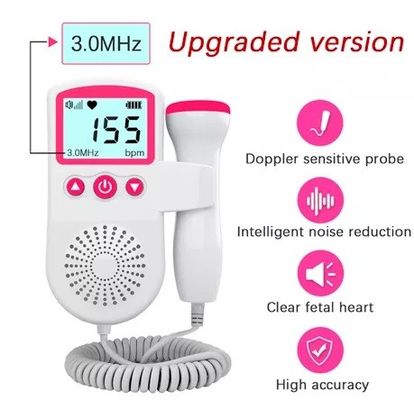 Монитор Doppler детектора сердца младенца ультразвука беременной женщины фетальный