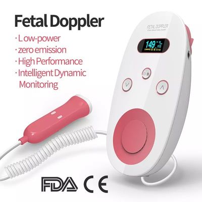 Материнский домашний фетальный кардиомонитор Doppler измеряет младенческого младенца фетального Doppler биения сердца