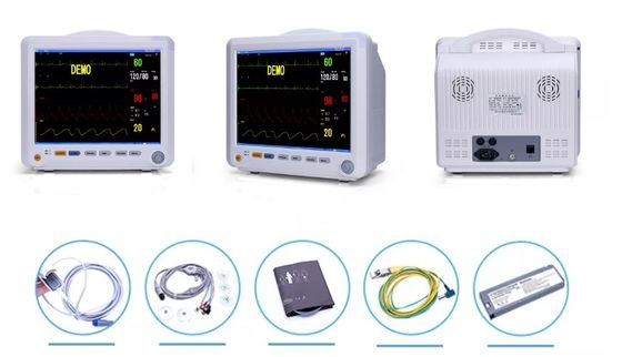 12 монитор параметра ICU монитора терпеливого монитора ETCO2 SPO2 ECG Multiparameter дюйма Multi