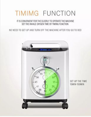 концентратор 5L 93% медицинский домашний Respironics Oxyge с цветом сигнала тревоги очищенности белым