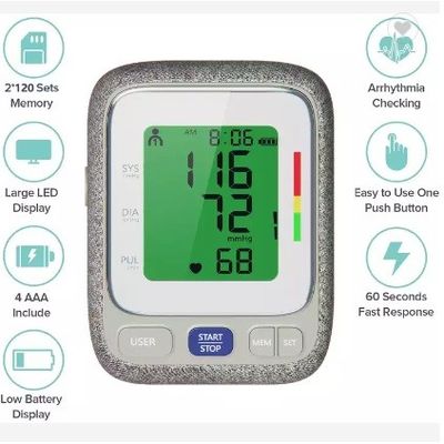 Одобренный CE OEM предплечья монитора кровяного давления цифров домочадца