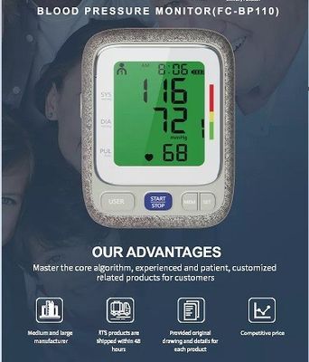 Одобренный CE OEM предплечья монитора кровяного давления цифров домочадца